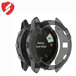 Carcasa protectie TPU rama Garmin Fenix 6 gri 