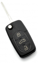 CARGUARD - Audi - Carcasa cheie tip briceag cu 3 butoane - baterie 1616 