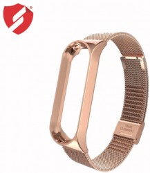 Curea Xiaomi Mi Band 4 metalica Rose gold cu catarama 