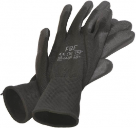 Manusi Protectie PROTEK Bunting Black Tricot din Nylon Marimea 11 Negre-TEM830305 