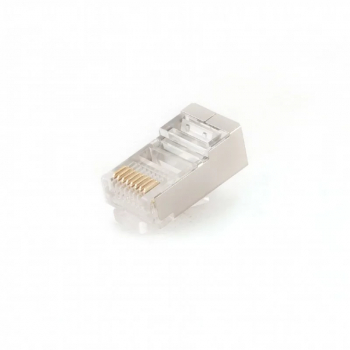 MUFA RJ-45 GEMBIRD pt. cablu FTP SFTP Cat5e RJ-45 T ecranat plastic cu metal 100 buc and PLUG5SP/100 and 