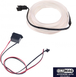 Neon Lumina Ambientala Auto 2M Alb 