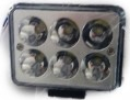 Proiector 6 leduri 10-30V 18W dreptunghi cu lupa BK69047S 