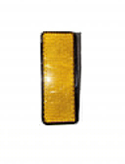 Reflectorizant dreptunghiular galben cu adeziv 90x32mm BK98487 