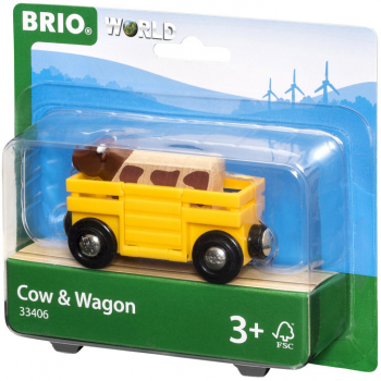 Remorca si vacuta pentru trenulete BRIO 