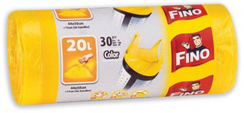Saci Menajeri Fino Color 20L 30Buc/Set Galben-ROSAR15489 