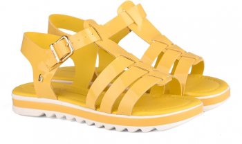 Sandale Fete Bibi Flat Form Galbene 32 EU 