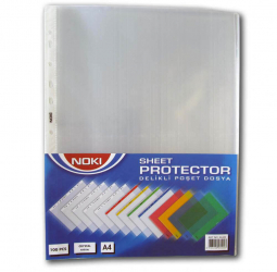 Set 100 Folii de Protectie Documente Noki A4 Cristal 45 Microni-LCMNK5443045 
