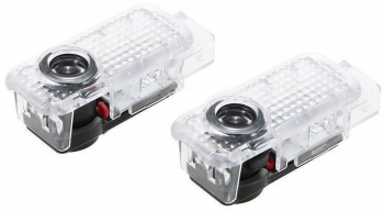 Set 2 Lampi Logo Portiere Skoda Octavia Roomster Fabia Superb 