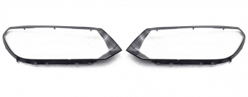 Set 2 sticle faruri pentru Volkswagen Touareg 2 Non Facelift 2011 - 2014 