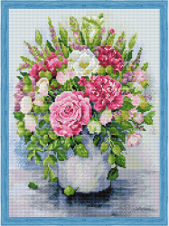 Set diamond painting Bujori 40x50 cm 