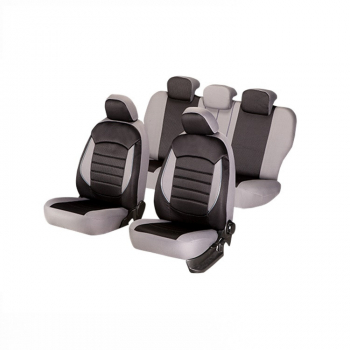 Set huse scaun Umbrella Urban gri-negru 