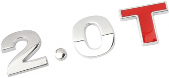 Sticker emblema 3D auto scris 2.0T 