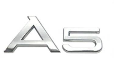 Sticker emblema 3D auto scris A5 