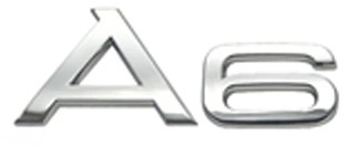 Sticker emblema 3D auto scris A6 
