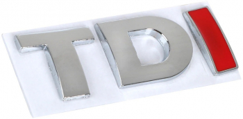 Sticker emblema 3D auto scris TDI 