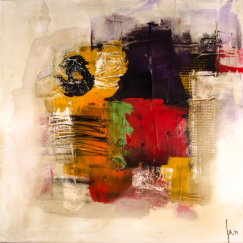 Tablou canvas Pictura moderna abstracta 2 60 x 60 cm 