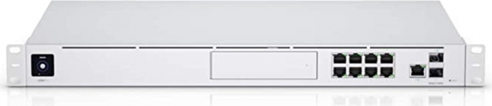 Ubiquiti UniFi Dream Machine PRO 1.7 GHz quad-core processor 802.1X RADIUS Dual WAN Ports One 10G SFP+ LAN Port 3.5 HDD Bay for NVR 
