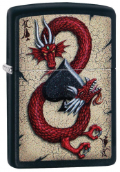 Bricheta Zippo 29840 Dragon-Ace of Spades 