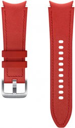 Bratara Samsung Hybrid Leather Band 20mm S-M pentru Galaxy Watch 4 si 4 Classic Red