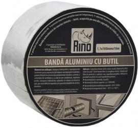Banda de Etansare din Aluminiu cu Butil RINO 1.1x100mm x 10m - TEM514312 