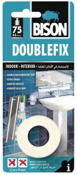 Banda Dublu Adeziva BISON Double Fix Poroasa Interior 19 mm x 1.5 m pentru Fixarea Obiectelor pe Suprafete Netede - TEM400027 