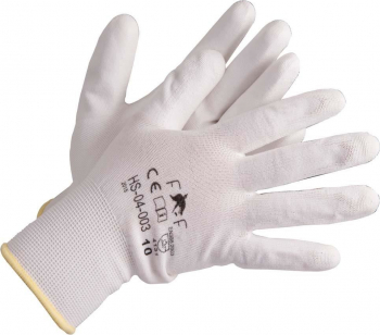 Manusi de Protectie PROTEK Bunting Albe ECO Marimea 10 cu Poliuretan in Palma - TEM805165 