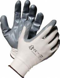 Manusi de Protectie PROTEK Gri Marimea 7 cu Cauciuc Material Bumbac cu Prehensiune Marita - TEM830334 