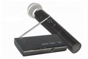 Microfon Shure Wireless Dinamic 40Hz-15KHz SNR 108dB Emisie 8.5mW -15 C 60 C Modulare FM Negru