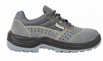 Pantofi de Protectie PROTEK Marimea 40 Bombeu Metalic Piele Spalt de Bovina Gri - TEM830679 