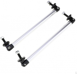 Set 2 x tije sustinere prelungire bara argintiu 250mm 