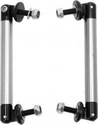 Set 2 x tije sustinere prelungire bara argintiu 120mm 