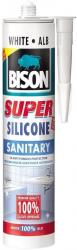 Silicon Sanitar Super Bison 280 ml Alb Mastic Etansare Bison Super Silicone Sanitary Silicon Alb Sanitar - TEM425016 