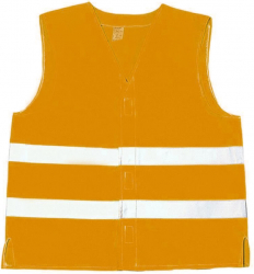 Vesta Semnalizare Protek Portocaliu Neon Poliester 2 Benzi Reflectorizante Vesta Reflectorizanta Echipament de Protectie - TEM802999 