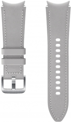 Bratara Samsung Hybrid Leather Band 20mm S-M entru Galaxy Watch 4 si 4 Classic Silver 
