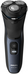 Aparat De Barbierit Philips Lame Rotative Ergonomic Autoascutire 3 Lame Albastru 