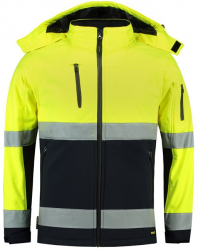 Jacheta softshell unisex - T52 Culoare galben reflectorizat Marime 4XL 