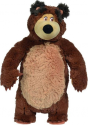 Jucarie de plus Simba Masha and the Bear Bean Bag Bear 40 cm 