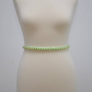 centura margele verde accesoriu par 