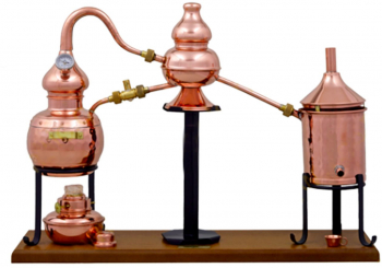 Distilare Alembic charentais premium 0 7L cu arzator de alcool si termometru 