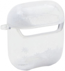 Husa silicon pentru Apple AirPods 1 / 2 Snow Alb-Transparent SSY-BBL4116 