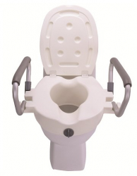 Inaltator toaleta alb cu capac si manere 10 cm Antar 