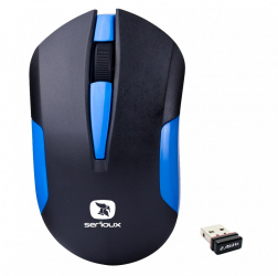 Mouse Serioux wireless Drago 300 1000dpi albastru baterie AA inclusa