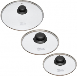SET 3 CAPACE STICLA 22/20/18 CM VANORA HOME 