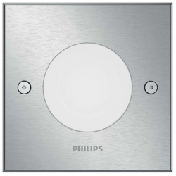 Spot incastrat pentru alei Philips myGarden Crust LED integrat Inox 