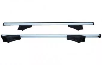 Bare portbagaj transversale din aluminiu cu cheie pentru bare integrate 120cm 