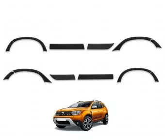 Kit protectii usi laterale aripi fata spate si bari dedicate Dacia Duster 2 2018-2024 