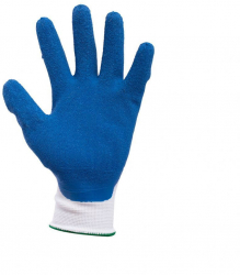 Manusi Gradinarit Misavan M Latex si Bumbac Albastru 1 Pereche - MSV7413 