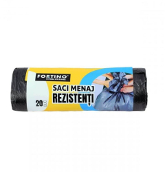 Rola 20 Saci Menajeri Fortino 60 L Negru - MSV50020 