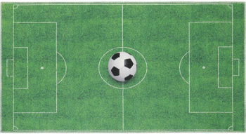 Covor camera copiilor Allegro teren de fotbal verde 80x150 cm